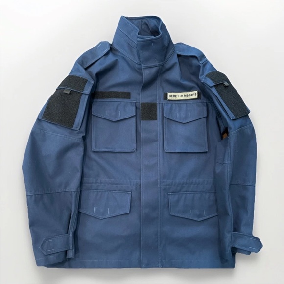 RARE Men's Beretta Italy. Navy Tactical Field Coat Jacket Sz 40 EUC BDU
